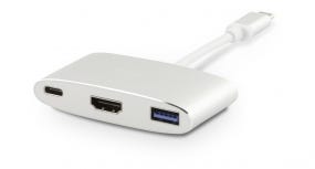 LMP USB-C Multiport Adapter HDMI, 3-Port USB-C Multiport Adapter with HDMI, USB 3.0 and USB-C