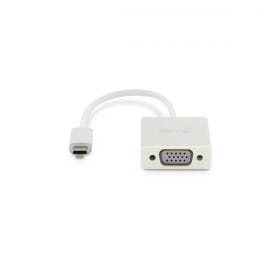 LMP USB-C to VGA adapter, USB 3.1 (m) to VGA (f), aluminum housing, silver