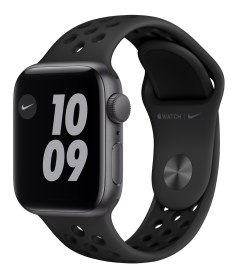 Apple Watch Nike SE GPS + Cellular, 40mm Space Gray Aluminium Case with Anthracite/Black Nike Sport Band - Regular