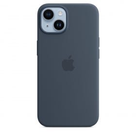 iPhone 14 Silicone Case with MagSafe - Storm Blue