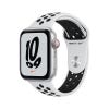 Apple Watch Nike SE GPS + Cellular, 44mm Silver Aluminium Case with Pure Platinum/Black Nike Sport Band - Regular