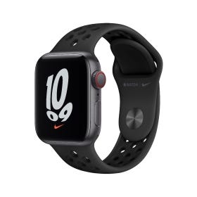 Apple Watch Nike SE GPS + Cellular, 40mm Space Grey Aluminium Case with Anthracite/Black Nike Sport Band - Regular
