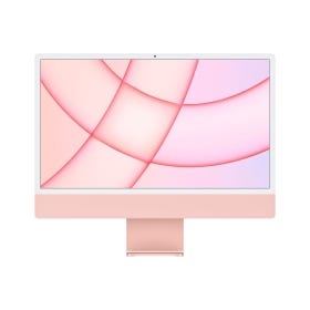 iMac 24-inch with Retina 4.5K display: Apple M1 chip with 8core CPU and 8core GPU - Pink