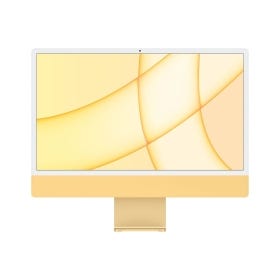 iMac 24-inch with Retina 4.5K display: Apple M1 chip with 8core CPU and 8core GPU - Yellow