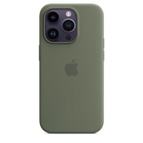 iPhone 14 Pro Silicone Case with MagSafe - Olive