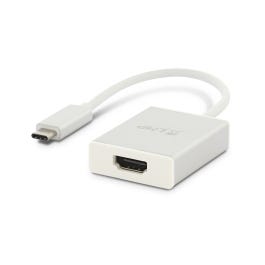 LMP USB-C to HDMI 2.0 adapter, USB 3.1 (m) to HDMI 2.0 (f), aluminum, silver
