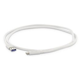 USB-C (m) to USB-A (m) Kabel, 10G/3A, 56k resistance, aluminum housing, 1m, silver