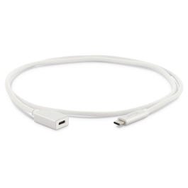 LMP USB-C (m)/USB-C Verlängerungskabel, USB 3.1m/USB-C / max. 5 Gbit/s 3A/1m, silber