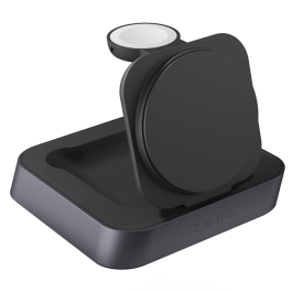 2 in 1 Wireless Charger  1x 15W Qi2, 1x 5W Apple Watch  inkl. LadegerÃ¤t