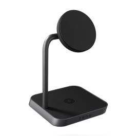 2 in 1 Magnetic Wireless Charger  1x 15W Fast Charge, 1x 5W  inkl. LadegerÃ¤t