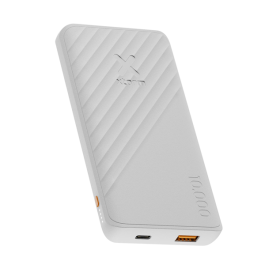 "Powerbank 10'000mAh  15W, 1x USB-C, 1x USB-A  Go2 Series Ash White"