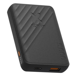 "Powerbank 5'000mAh  12W, 1x USB-C, 1x USB-A  Go2 Series Charcoal Black"