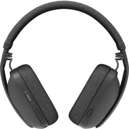LOGITECH Zone Vibe Wireless Headset full size Bluetooth wireless USB-C via Bluetooth adapter graphite Certified for Microsoft Teams