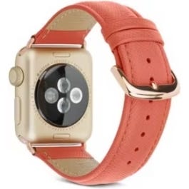 Lederarmband Madrid fÙr Apple Watch 42/44 mm, rusty rose, dbramante