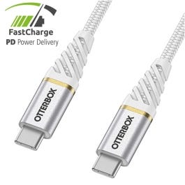 OtterBox Premium Cable USB C-C 1M USB-PD White