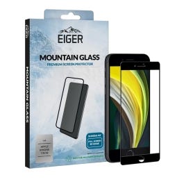 iPhone SE2020/8/7/6s/6, 3D-Glas schwarz EIGER