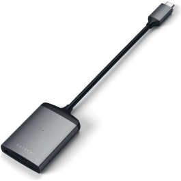 Satechi USB-C zu MicroSD/SD Card Reader - Edler Card Reader im eleganten Alu Design, space gray