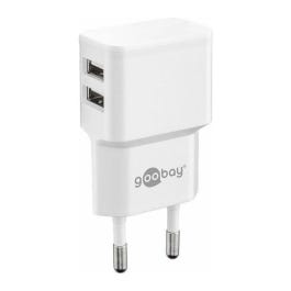 Goobay Dual USB charger 2.4 A - USB power supply with 2 USB outputs