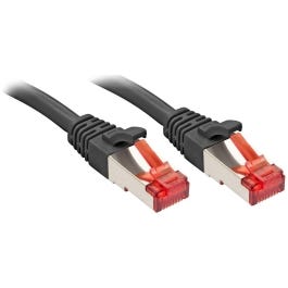 LINDY 1.0m Cat.6 S/FTP cable TPE black TPE Patch Cable