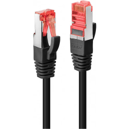 LINDY 2.0m Cat.6 S/FTP cable TPE black TPE Patch Cable
