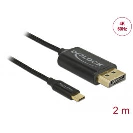 Delock Kabel USB Type-C - DisplayPort koaxial Kabel, 2m, 4K/60Hz