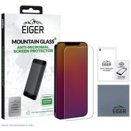 Apple  iPhone 13 mini  Display-Glas Antibakteriell  Mountain+ 2.5D clear EIGER
