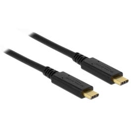 Delock USB 3.1-Kabel 10Gbps, bis 5Ampere, 100Watt USB C - USB C 1 m