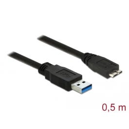 Delock USB 3.0-Kabel USB A - Micro-USB B 0.5 m