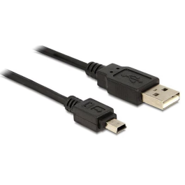 Delock USB 2.0-Kabel USB A - Mini-USB B 0.7 m