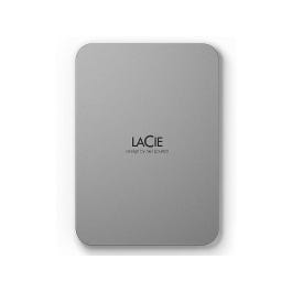 LACIE Mobile Drive HDD USB-C 4To 2.5p Moon Silver with USB-C cable