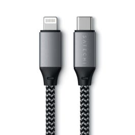 Satechi câble USB-C vers Lightning, certifié MFI (Charge & Sync) en câble tressé, résistant à la déchirure, ne s'emmêle pas, 1.8m
