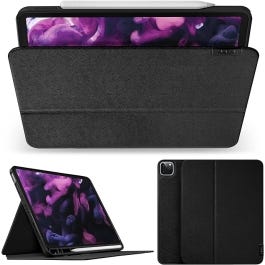 LAUT PRESTIGE Folio iPad Pro 12.9" (2020 - 2021) avec fonction de support et compartiment intelligent pour Apple Pencil - Black