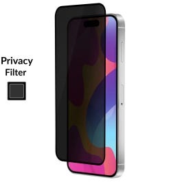 Eco Glass Privacy iPhone 15 Plus Tempered Glass Edge to Edge Curve