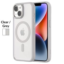 HYBRID SOFT iPhone 15 TPU and Polycarbonate White