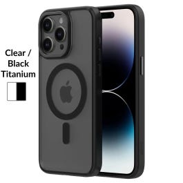 HYBRID SOFT iPhone 15 Pro Max TPU and Polycarbonate Black