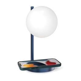 Lexon Bubble Lamp - Qi Charging Station - Dark Blue