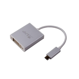 Adaptateur LMP USB-C/DVI boîtier Alu. argent (15991)