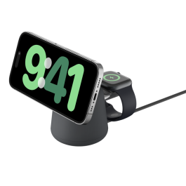 Belkin Boost Charge Pro 2-in-1 Wireless Charging Dock with MagSafe - charcoal