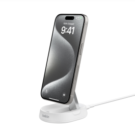 Belkin Boost Charge Pro Convertible Wireless Stand with Qi2 - white