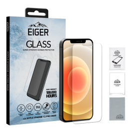 Apple iPhone Iphone 12 Pro Max  Display-Glas  2.5D Glass clear/black - EIGER