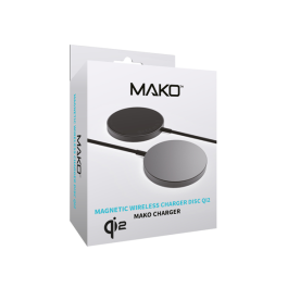 Wireless Charging Pad QI2  Wireless Charger & 1.2m USB-C Kabel  Magnetic Wireless Charger Disc QI2 Space Grey