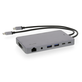 LMP USB-C Display Dock 2 4K 12 Port (DP 1.4)/2xHDMI 4K@60Hz/Mini-DP/DP/DVI/VGA/Ethernet/2xUSB 3.0/Audio Out/2xUSB-C