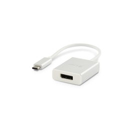 LMP USB-C to DisplayPort adapter, USB 3.1 (m) to DisplayPort (f), aluminum, space gray