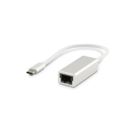 LMP USB-C (m) to Gigabit Ethernet (f) adapter (w/o driver), silver