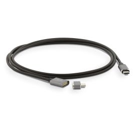 LMP Magnetic Safety Adapter USB-C (f) to USB-C (m) for USB-C charging cable, up to 100W, space gray