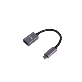 LMP USB-C (m) to USB A (f) adapter, 5G/3A, 15 cm, aluminum housing, space gray