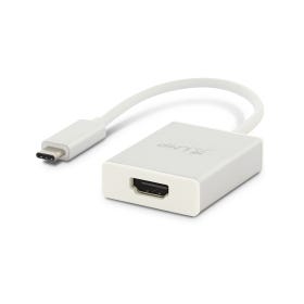 LMP USB-C to HDMI 2.0 adapter, USB 3.1 (m) to HDMI 2.0 (f), aluminum, silver