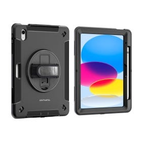 4smarts Rugged Case Grip for Apple iPad 11" (A16) / iPad 10.9" (10.Gen.), Black