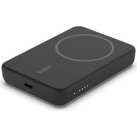 Belkin - Magnetic USB 3.1 Typ-C, MagSafe Power Bank, mit ausklappbarem Standfuss, 5000 mA h - Black