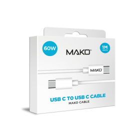 "fÌ_r alle GerÌ_te mit USB-C  USB-C 2.0  beidseitig, 1.0m 60W  weiss"